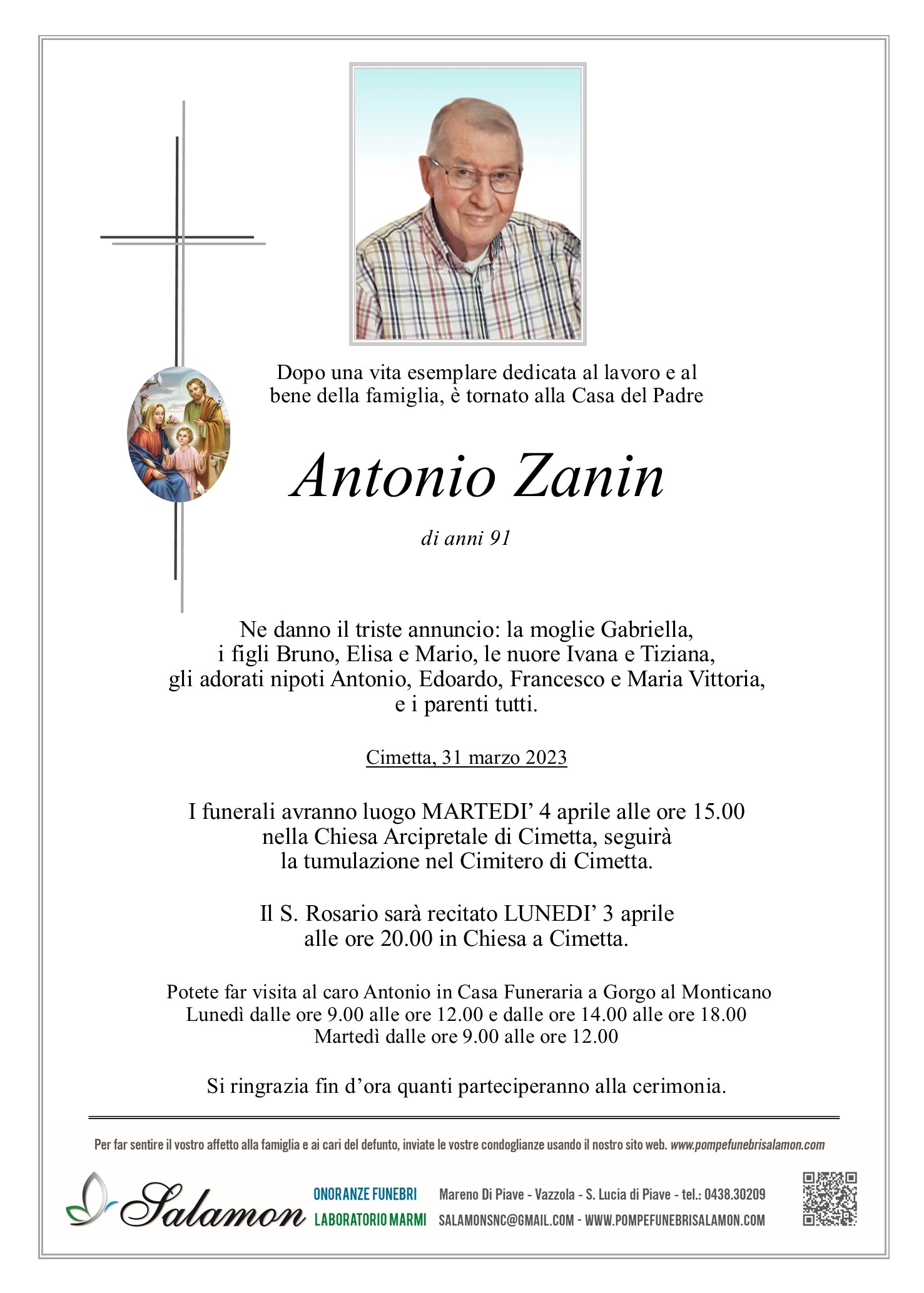 Zanin Antonio Onoranze Funebri Salamon